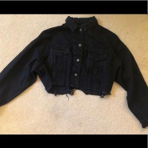 Black jean jacket... originally from SHEIN